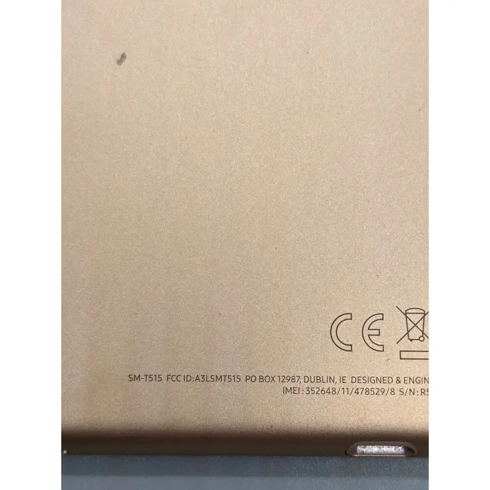 Samsung Galaxy Tab A 10.1 Model SM-T515 Rose Color With Matching Cover